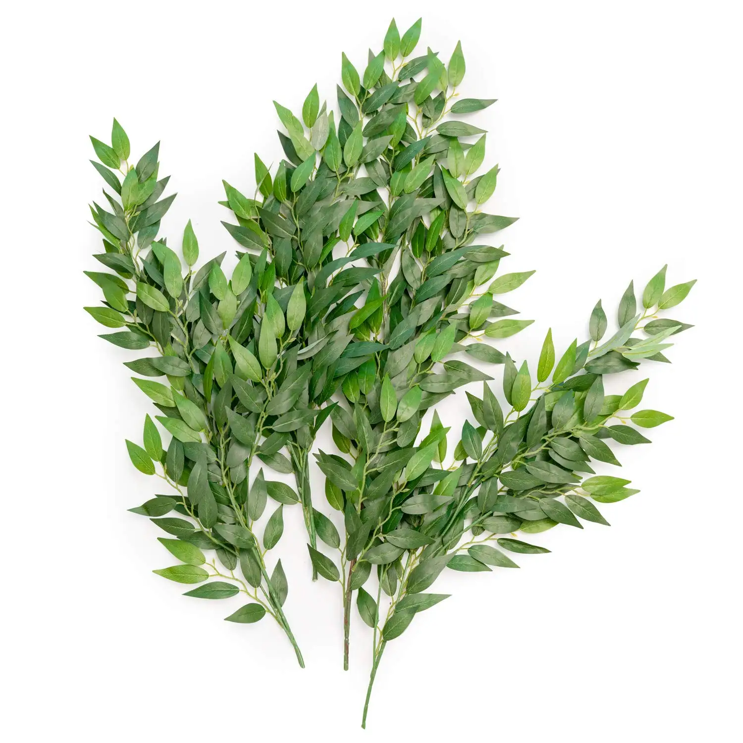 

27.6" Tall Artificial Ruscus Greenery Stem-Faux Floral Hanging Spray for DIY Wedding Bouquet,Arch,Table Centerpieces,Home Decor