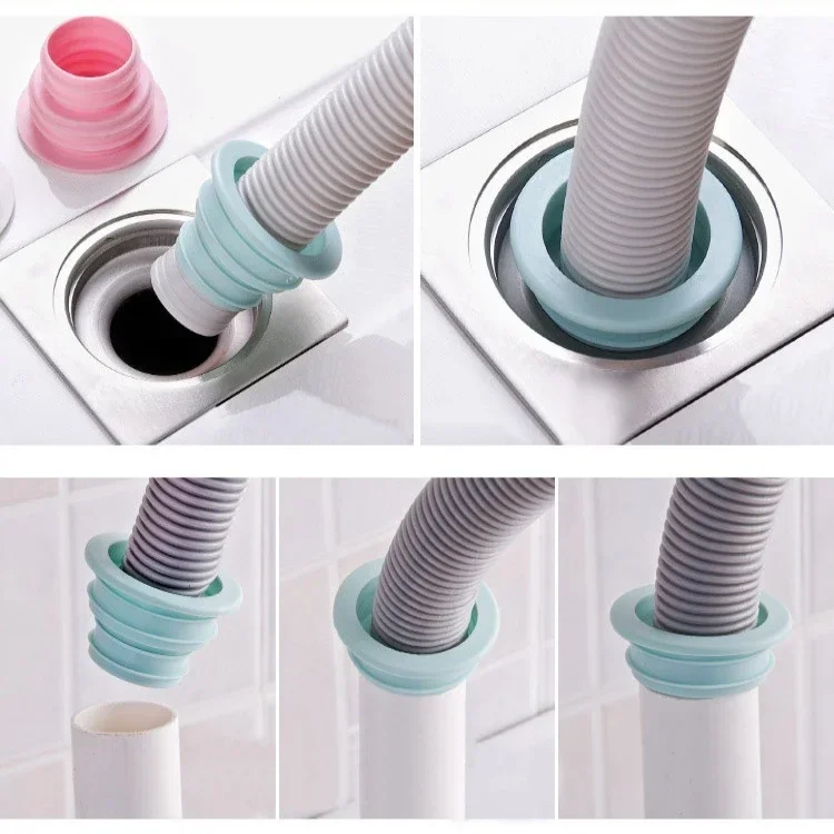 Drains Sewer Pipe Sealing Ring Insect Proof Anti-odor Floor Drain Plug Washing Machine Pipe Connector Kitchen Bathroom Fittings