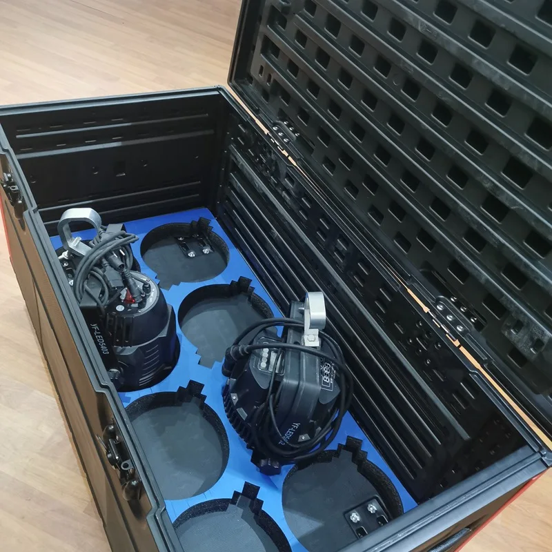 Sturdy HDPE Plastic Utility Trunk, Lightweight Waterproof Road Case, Portable Display Storage, Customizable Flight Case