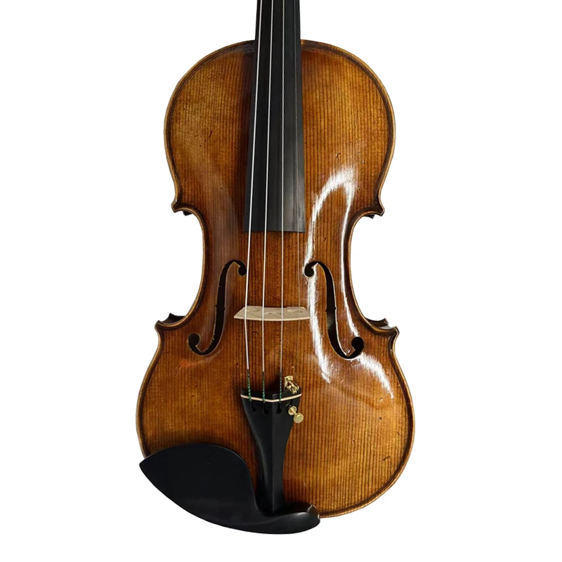 

factory price Aiersi Sinomusik handmade varnish dark red brown high end grade violin musical instrument with case wood bow