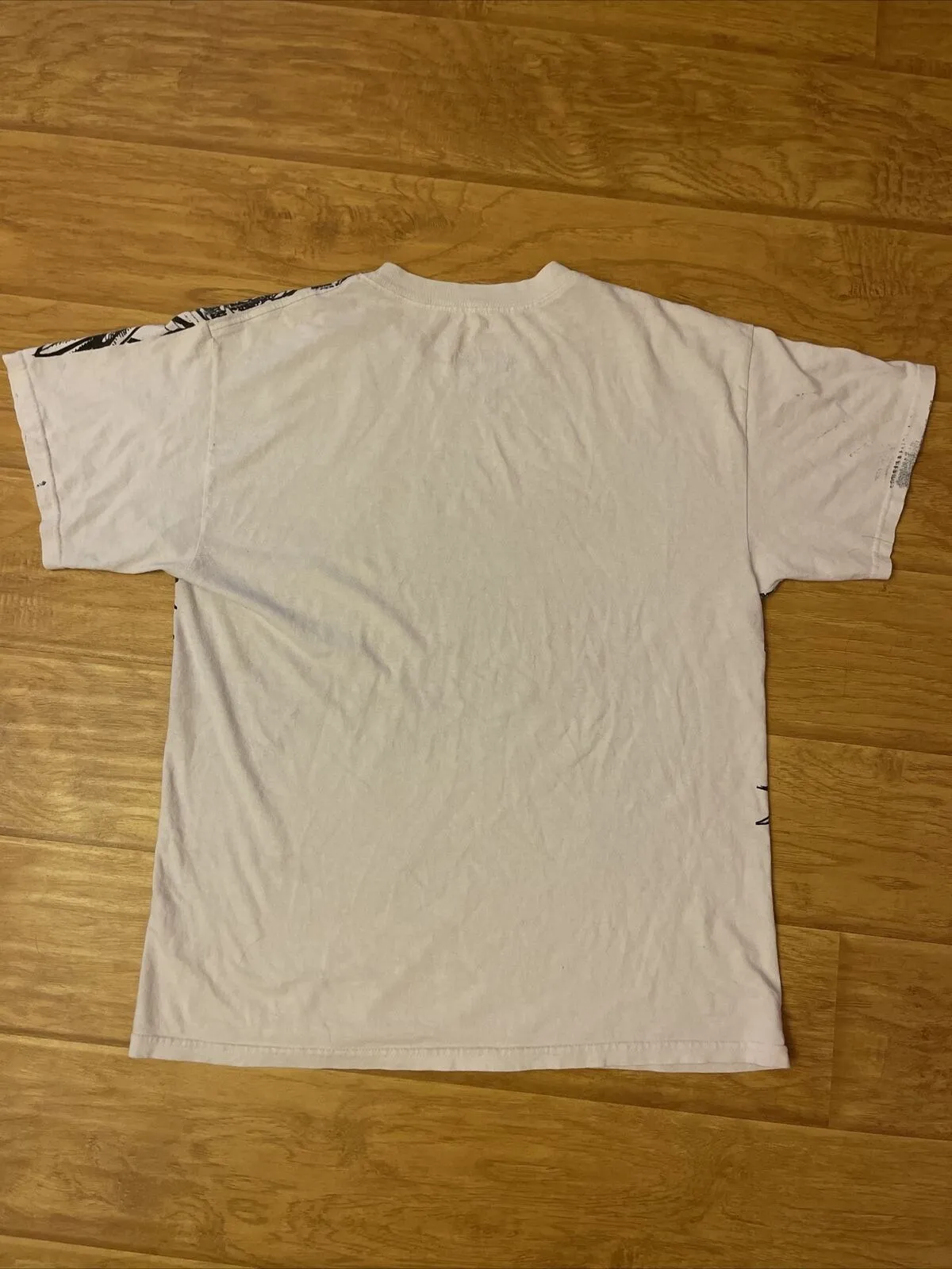  y2k 90s retro short sleeve t shirt dark 2023 high street hip hop punk round neck top classic pattern casual loose Kpop clothes