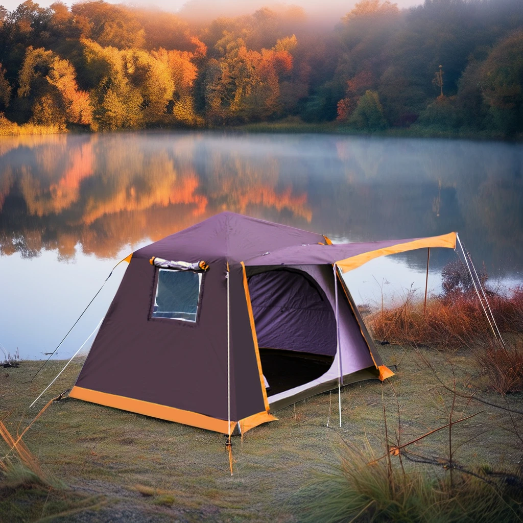 

3-6 Person House Tent Camping Tent Sunproof Camping Tent Full Automatic with Family Play in Forest Beach Park