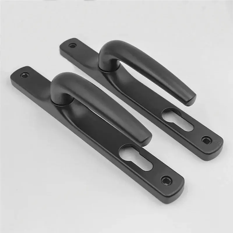 [NEW!A08R】 Aluminum Alloy Door And Window Double-Sided Door Handles Swing Door Handle Panels Interior Door Locks, Model 85