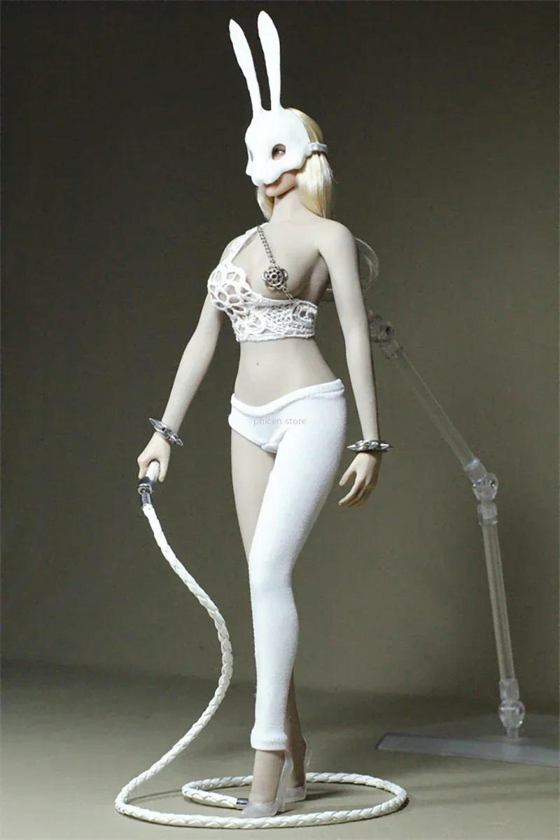 1/6 Schaal Miss White Rabbit Kleding met Totem Top Enkele Been Leggings Set voor 12in Ph Tbl Vrouwelijke Soldaat Action Figure speelgoed