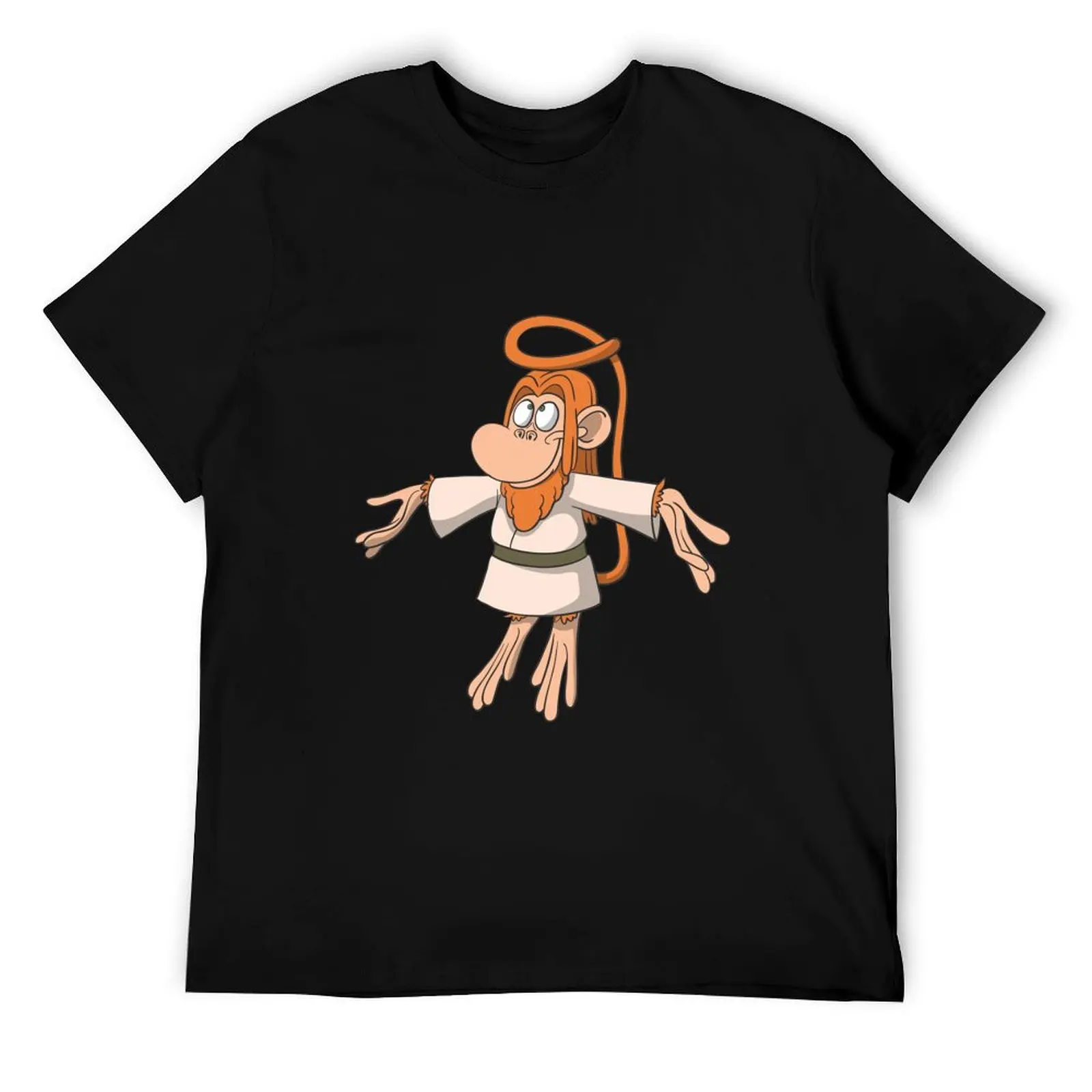 

Monkey in Jesus outfit T-Shirt man t shirts cotton t shirts for man graphic tees man t shirt cotton T-Shirt