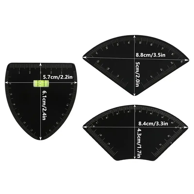 2/3pcs Fast Drawing Eyebrow Design Ruler Microblading Mapping Tool Shaping Permanent Makeup Drawing Guide Ruler Tattoo