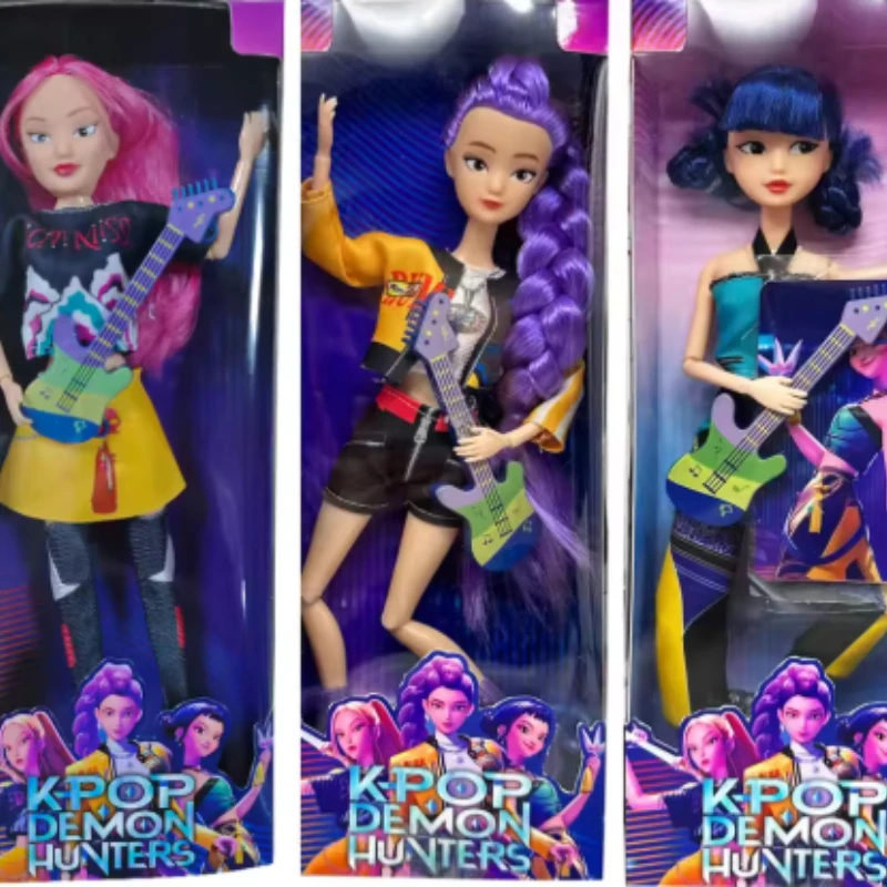 دمية لطيفة على شكل مجموعة K-POP Demon Hunter Girl لعام 2026، Lumimilazoi، هدية عيد الميلاد، مع وصلات متحركة #2