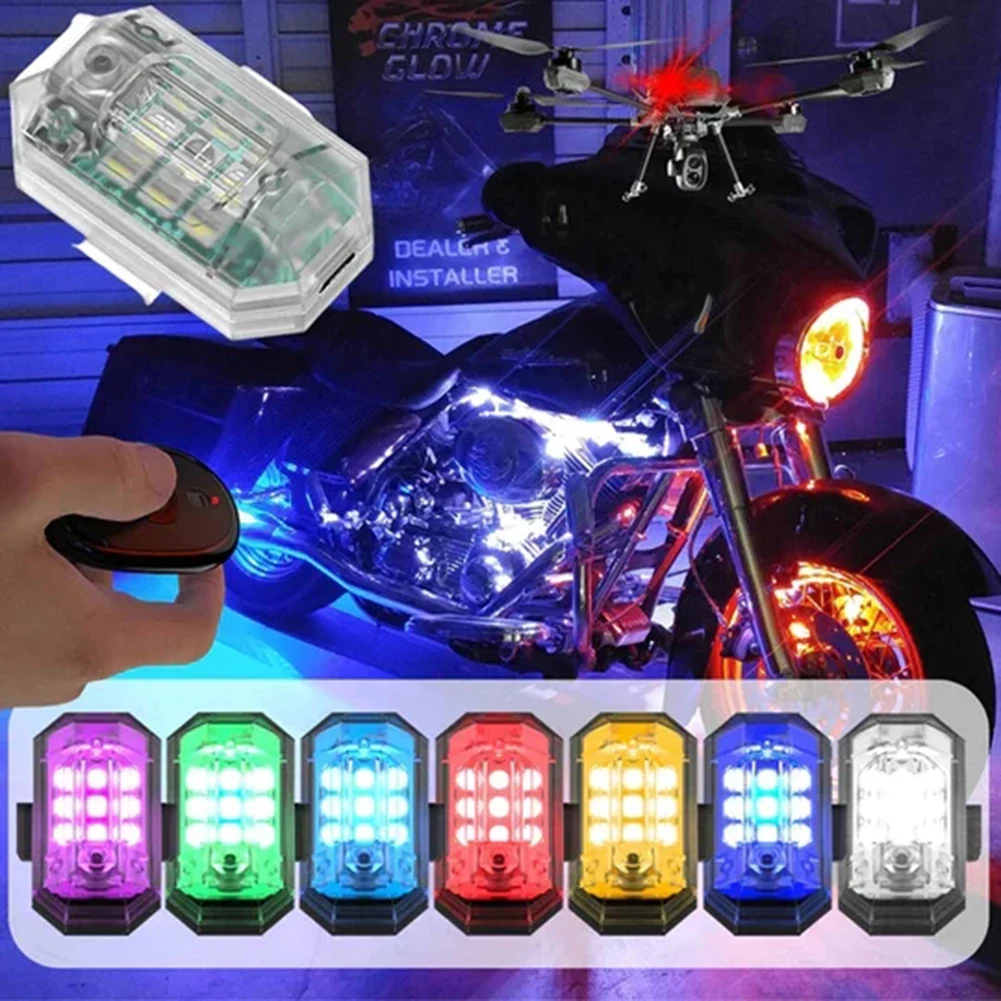 Uiversal Wireless Strobe Light USB Charging Modification Lights For Mountain Bike