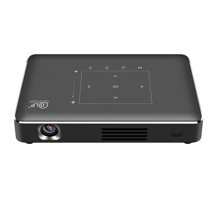 Mini DLP Projector 150 ANSI Lumen Portable Projector With 9000mAh Battery 2.4/5G Wifi BT Full Hd 4k 3D Android 9 Projector