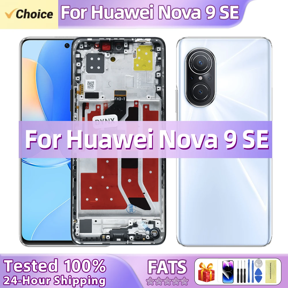 6.78“ Tested For Huawei nova 9 SE 9SE 5G JLN-LX1 LCD Display Screen Touch Panel Digitizer For Honor 50 SE 50SE JLH-AN00 Display