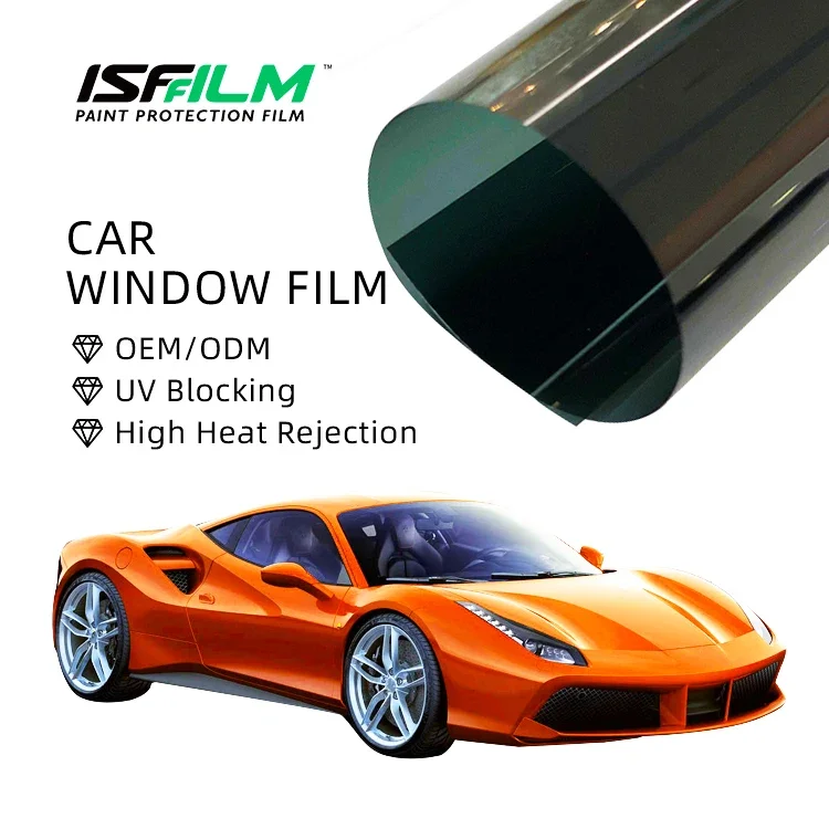ISFFILM 1.52*30m Roll High Heat Rejection Nano Ceramic Distributor UV Resistant Auto Sun Block Car Tinting Solar Window Films