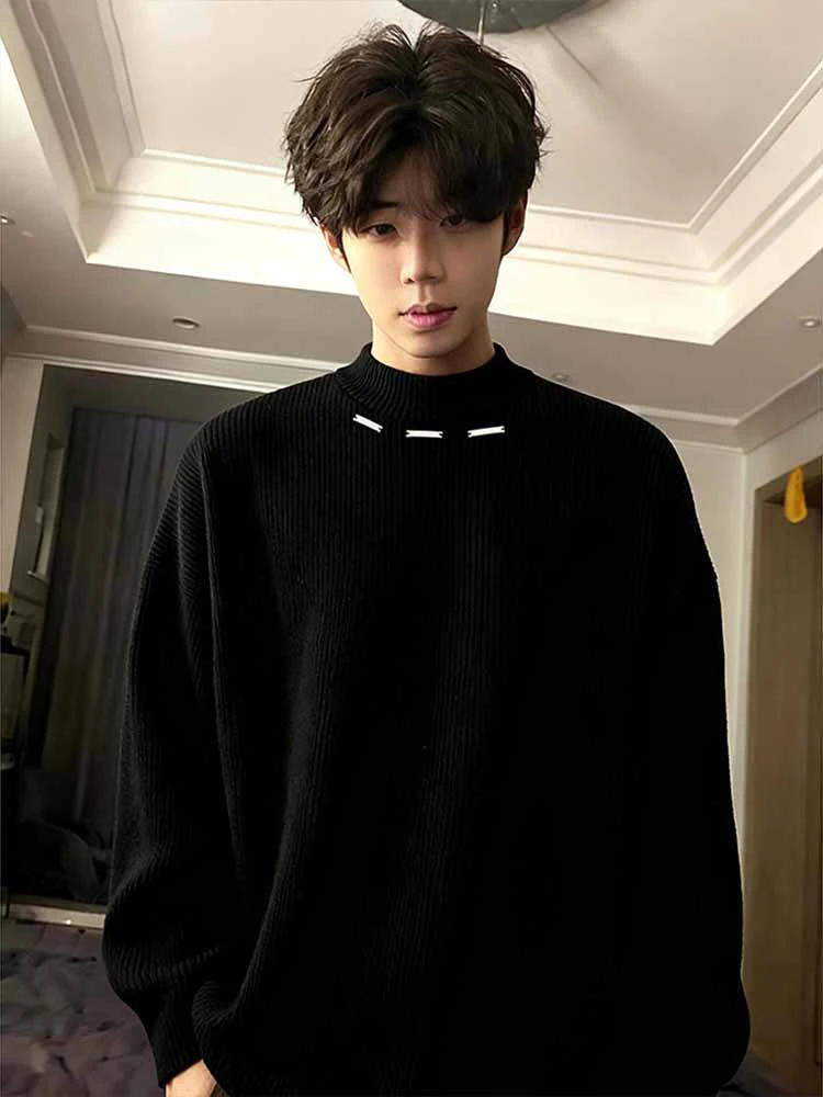 

Мужской свитер Cleanfit с круглым вырезом, зимний, утепленный, для ношения как под одежду, так и поверх нее, плотный, повседневный, с длинным рукавом