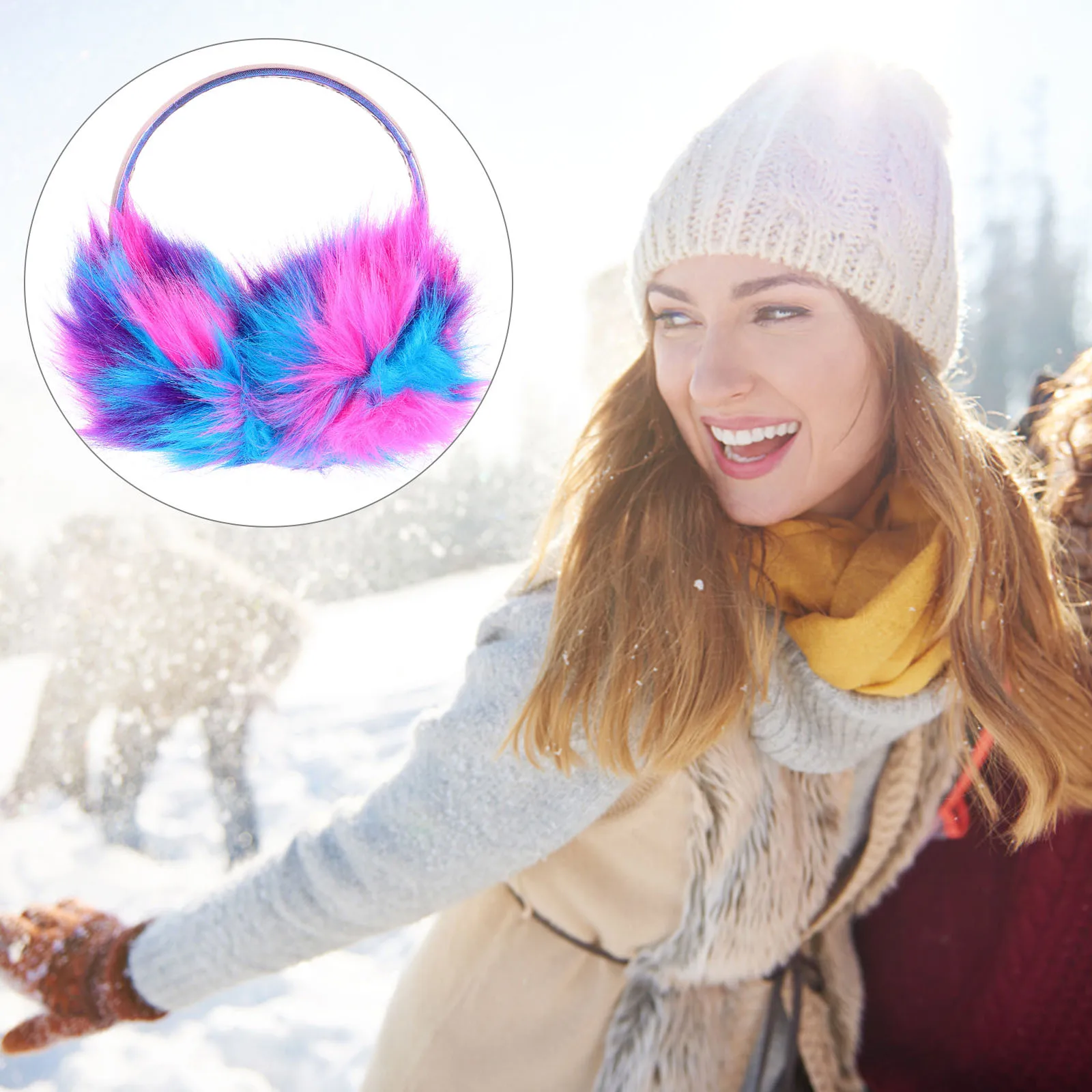 1 قطعة يفشل لينة مريحة الشتاء حماية حساسة غطاء للأذن للطقس البارد لطيف قبعات الأذن يندبروف غطاء للأذنين #6