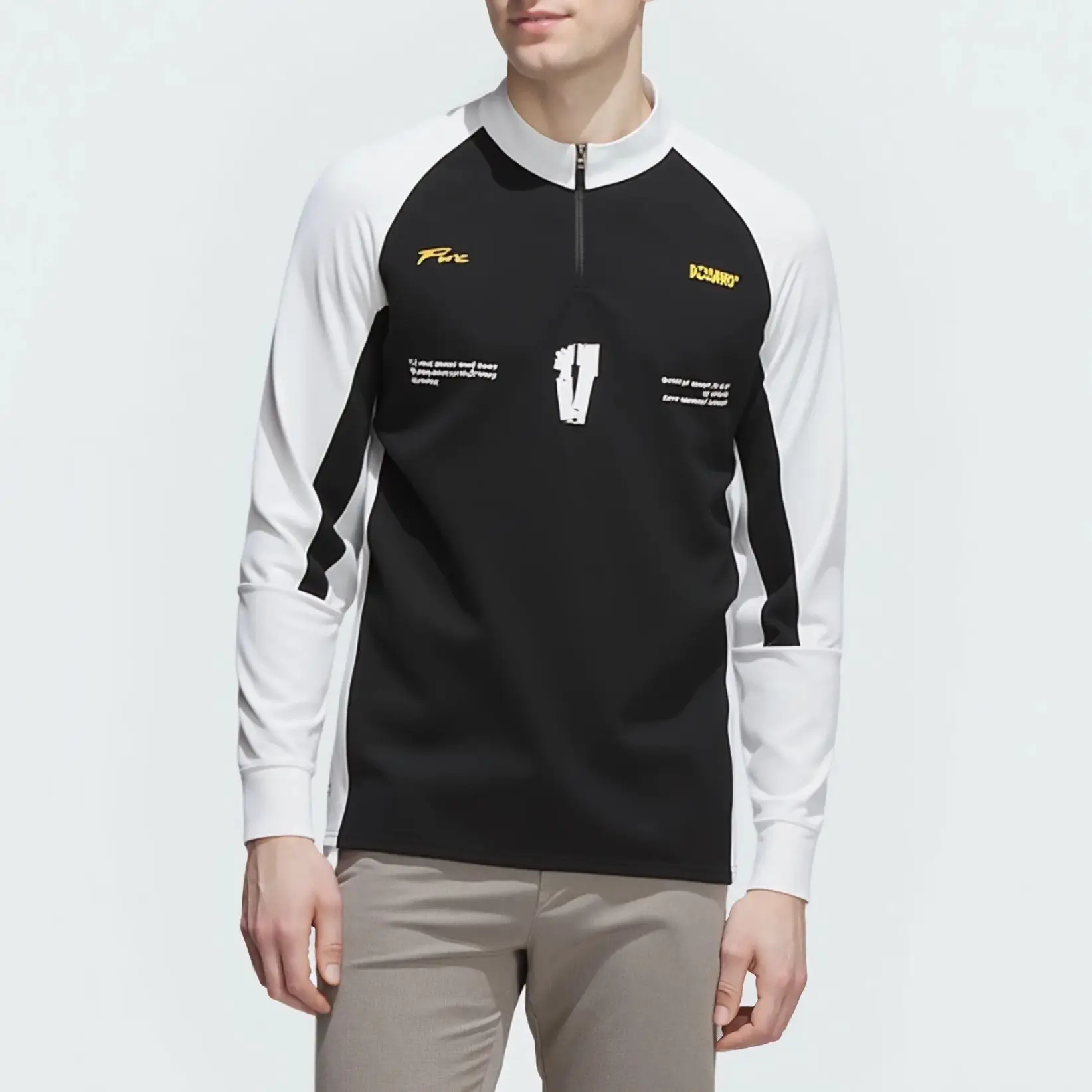 2025, Veidoorn, schnell trocknendes Sweatshirt, halber Reißverschluss, atmungsaktiver Pullover, Kapuzenpullover, Sport-T-Shirts für Herren, sportliche Sportbekleidung