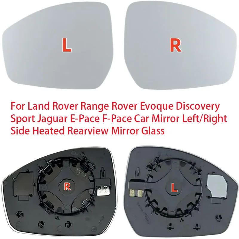 For Land Rover Range Rover Evoque Discovery Sport Jaguar E-Pace F-Pace Car Mirror Left/Right Side Heated Rearview Mirror Glass