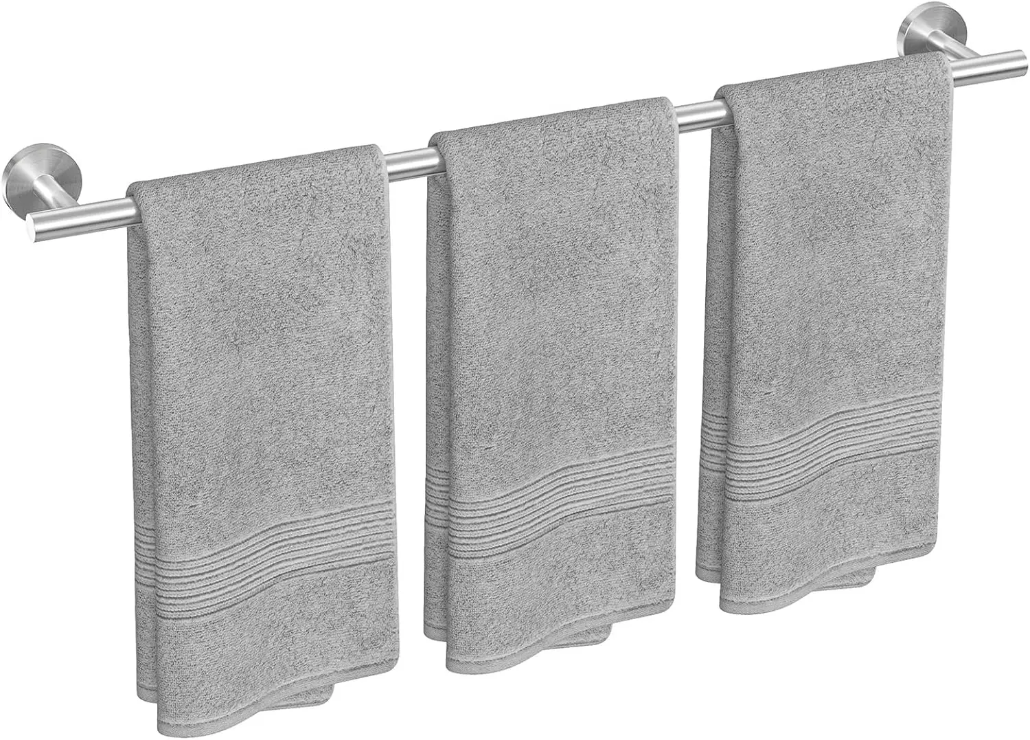 

Brushed Nickel Bath Towel Bar, 30-Inch Towel Rack for Bathroom Wall Mounted, Thicken SUS304 Stainless Steel Towel Rod (Total