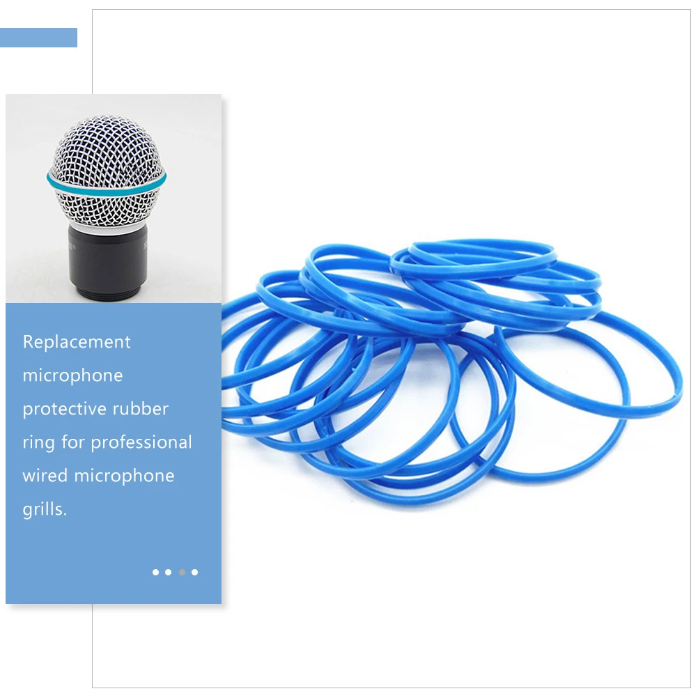 

10Pcs Rubber Ring for Microphone Grille Replacement Protective Accessory Moderate Hardness Exquisite Workmanship Multipurpose