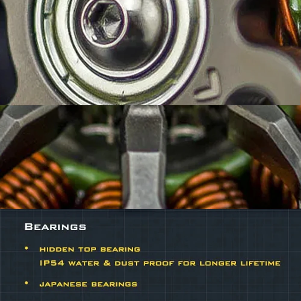 AMAX 2004 المنافسة فرش السيارات Φ5mm 3-6S FPV RC الطائرة بدون طيار رباعية Cine Whoop Cinematic 1650 1850 2050 2200 2850 31000KV #5