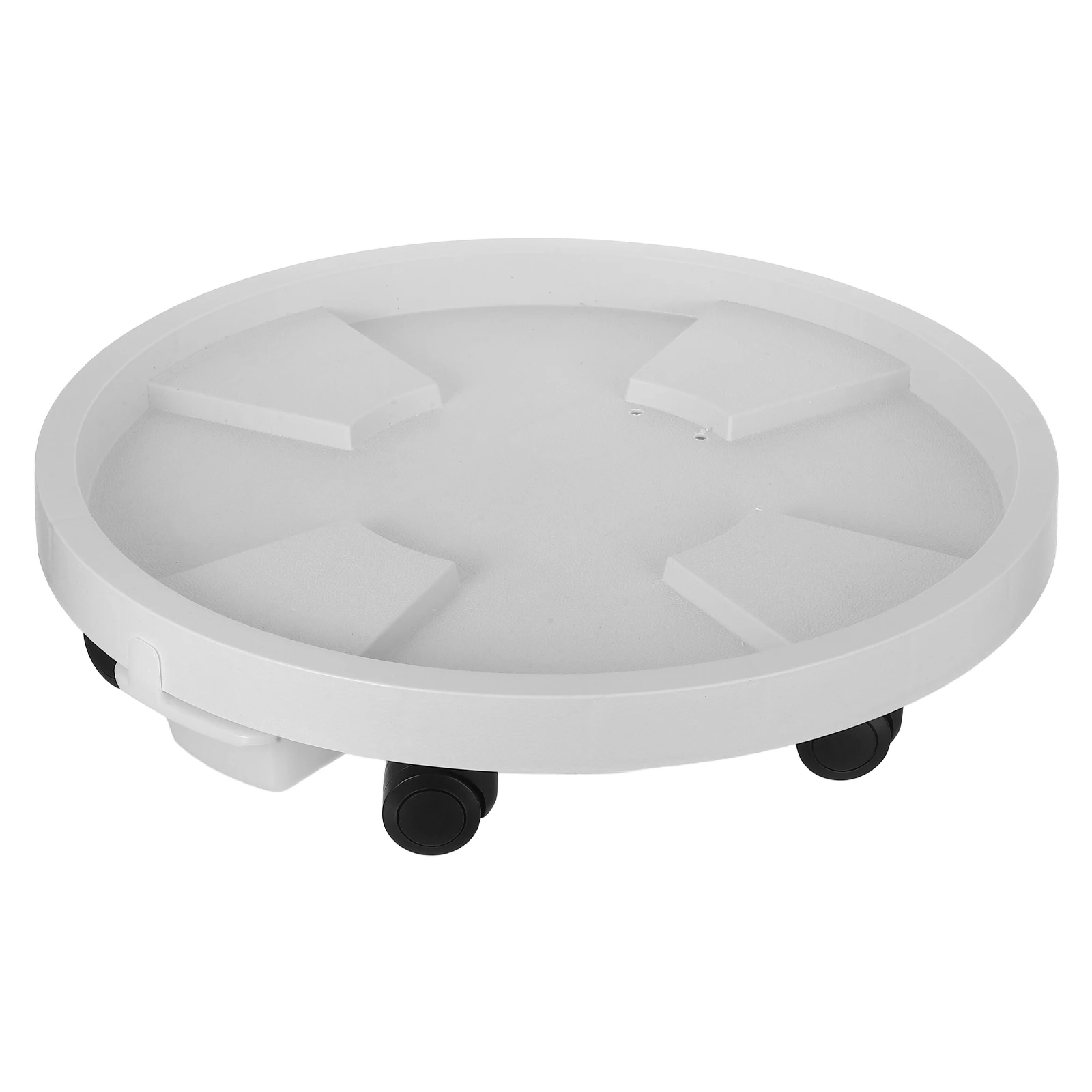 

360 Degree Rotating Flower Pot Rolling Plant Stand With Wheels Tray With Water Collection Box Heavy Duty Mobile Planter Base