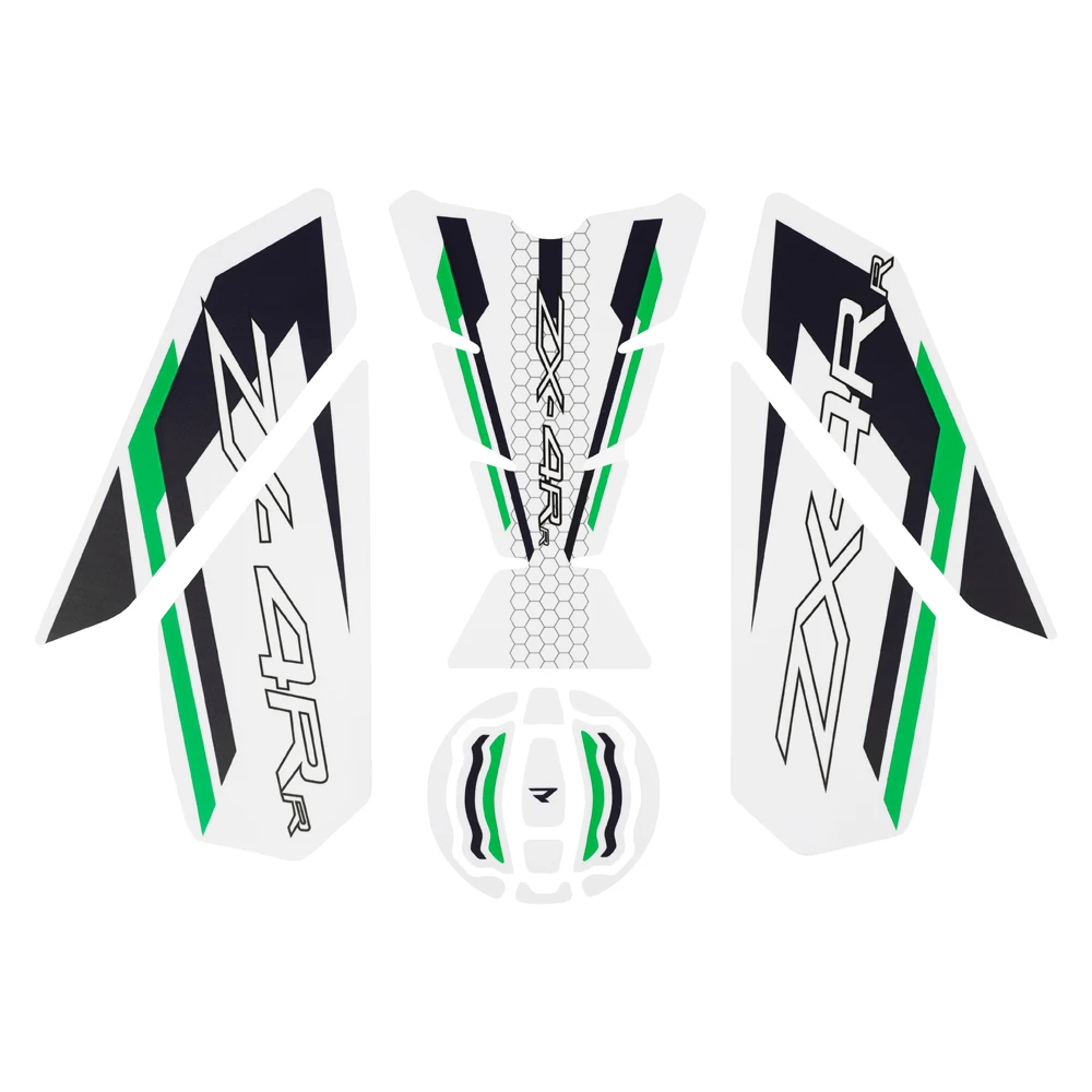 

Motorcycle Stickers Fuel Tank Pads Sticker Anti-skid For Kawasaki ZX4R ZX 4R ZX4RR 2023+ Body Fishbone Decal Scratch Paster