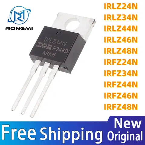 (10 piezas) 100% nuevo IRLZ44N IRLZ24N IRLZ34N IRLZ46N IRLZ48N IRFZ24N IRFZ34N IRFZ44N IRFZ46N IRFZ48N Conjunto de chips TO-220