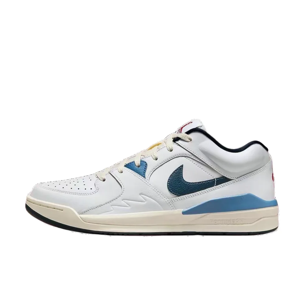 

Jordan Stadium 90 Men's Low-Top Casual Shoes – White/Blue/Red, Leather Upper, Shock-Absorbing & Durable HM3713-141