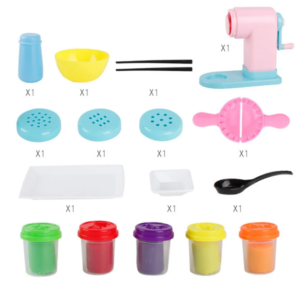 

1Set Plasticine Noodle Maker Colorful Pasta Machine Educational Color Mud Molds for Kids Enhance Creativity Hands-on Skills