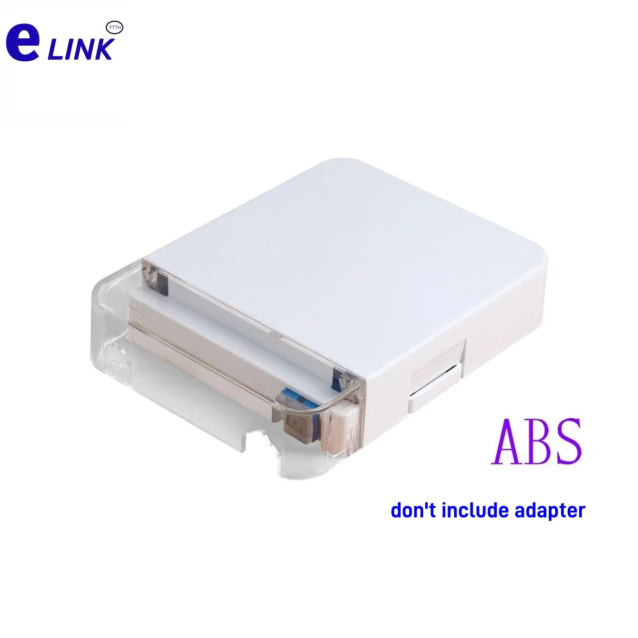 

FTTH desktop box white transparent cover plate fiber optic termination box information panel tube 20pcs