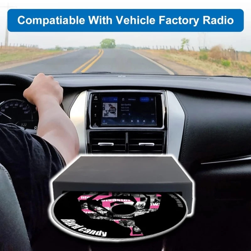 SUV External Stereo Disk Box DVD Player USB Interface Connection For Radio Accessories Car Navigation Multimedia Player