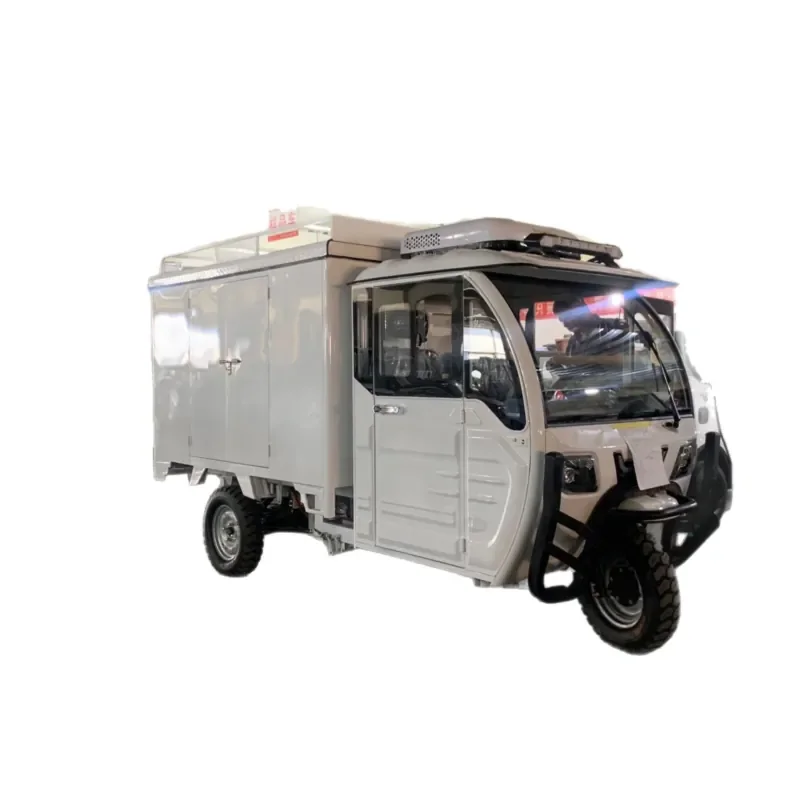 Fully Enclosed Electric Three-Wheeled Express Truck for Cargo Delivery Water Delivery and Freight Hauling 1.5m and 1.8m