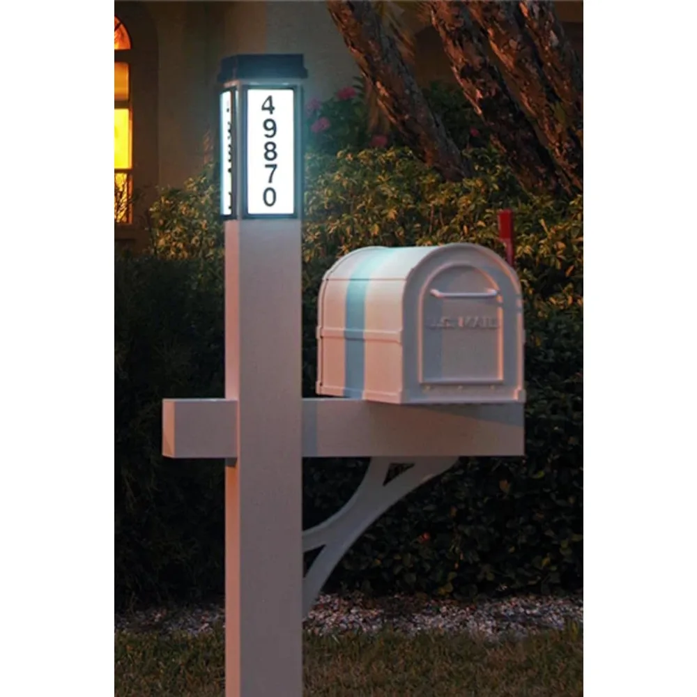 Aluminum Mailboxes for Outside with Post and Solar Mailbox Light for Easy Navigation,Mailbox and Post Combo Kit,Custom Mailboxes