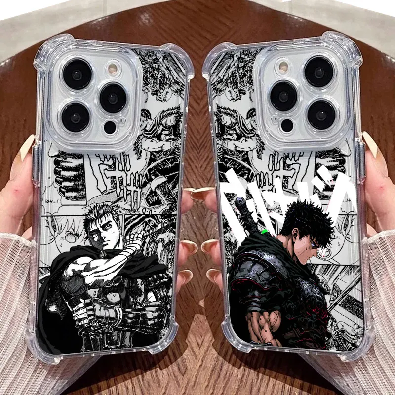 Coque en silicone transparente souple Berserks Comics Hot Anime pour Xiaomi 17T Pro 5G 15T 15 F7 Ultra POCO F7 M7 X3 X4 X5 X7 X8 Pro Max
