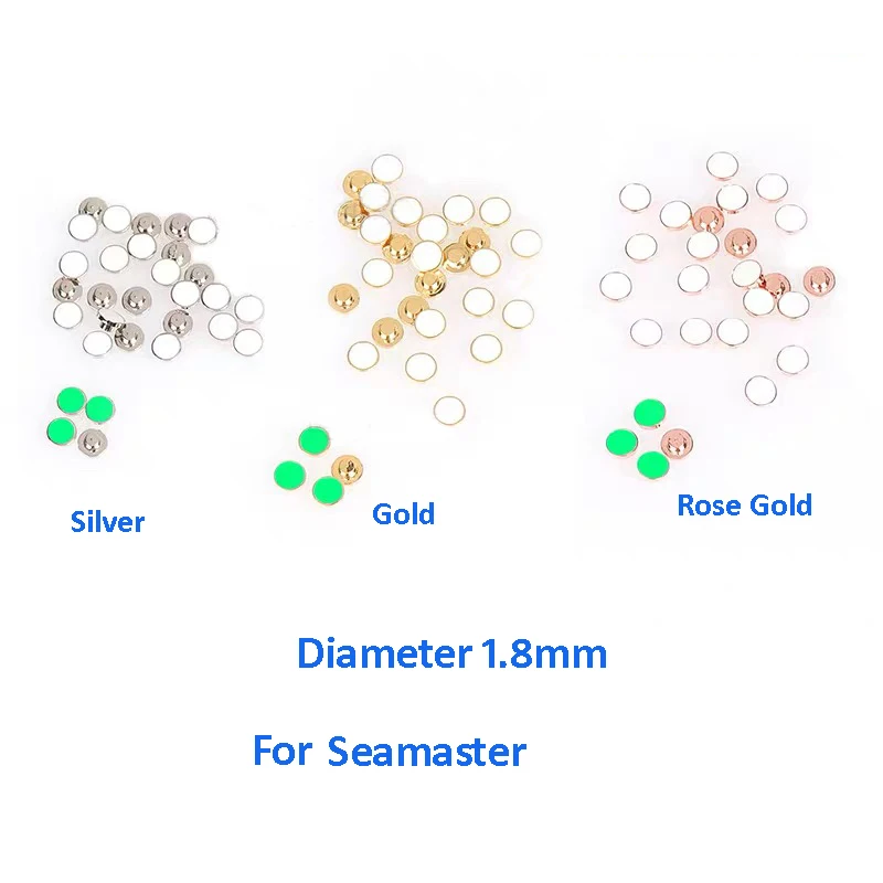 

Dia 1.8MM Aluminum Ring Luminous Pearl Bezel Insert Green Luminous Beads For Seamaster Watch Case Replace