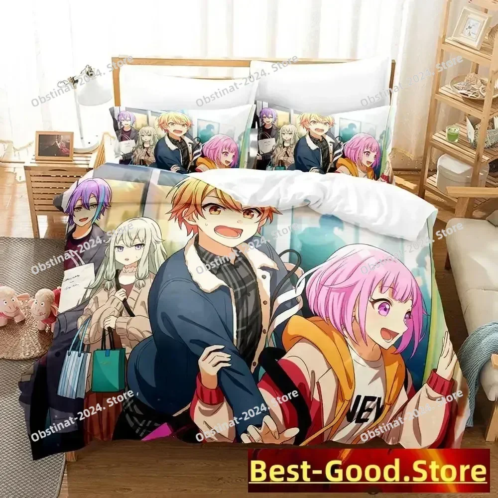 2023 Wonderlands x Showtime Bedding Set Printed Bed Set With Pillowcase Bed Duvet Cover Soft Single Double Queen Super King Size