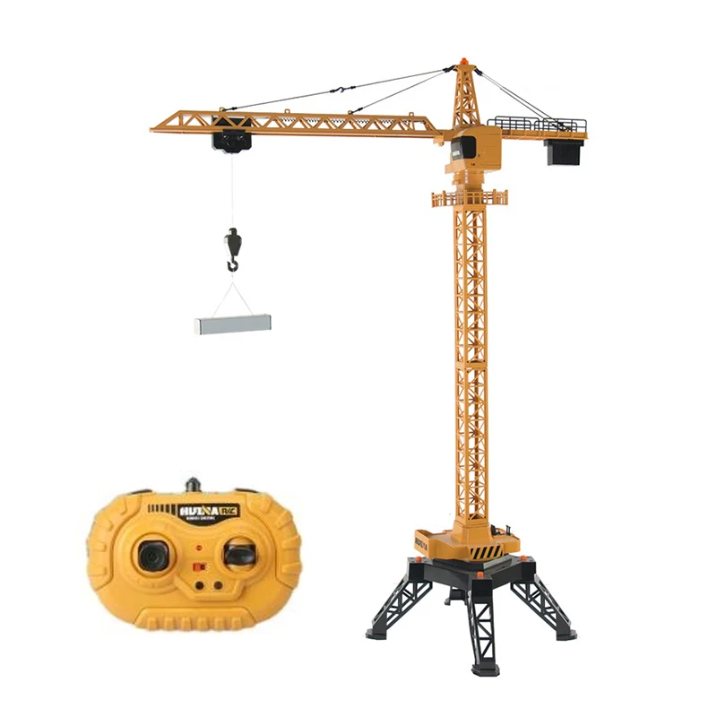 Gifts 1/14 HUINA 1585 2.4G RTR 12CH RC Lifting Tower Crane Truck KIT Remote Control Car Battery Outdoor Toys For Boys TH18063