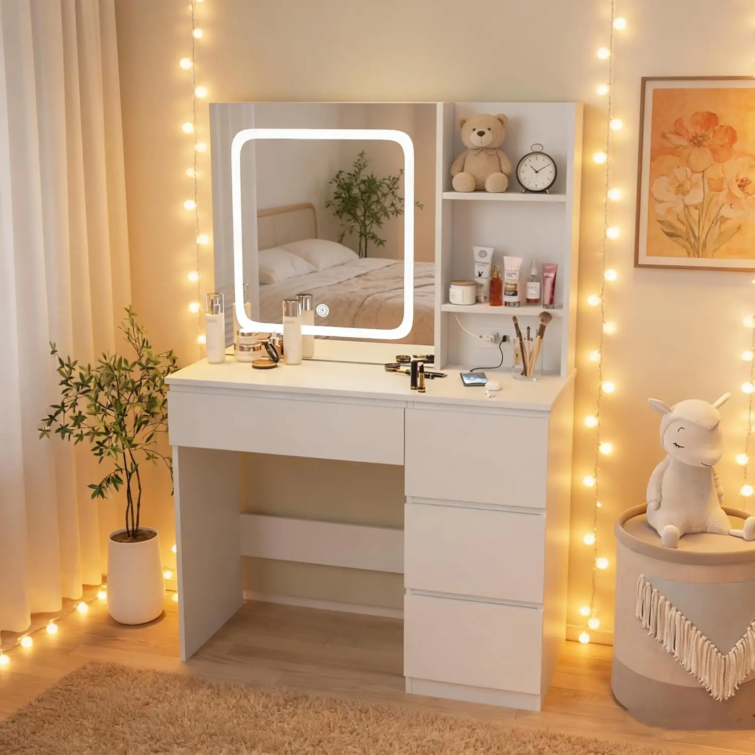 Penteadeira i*-Make Up com Est - Desk Setup Charging Station avaliação e preço
