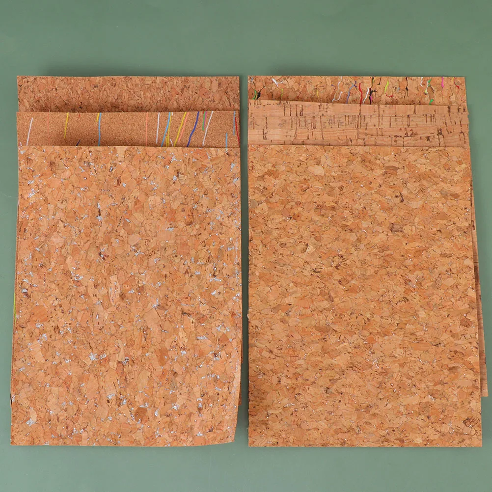 

8 Pcs Safe Artificial Leather Diy Crafting Material For Bags Shoes Hats Jewelry Leather Craft Set