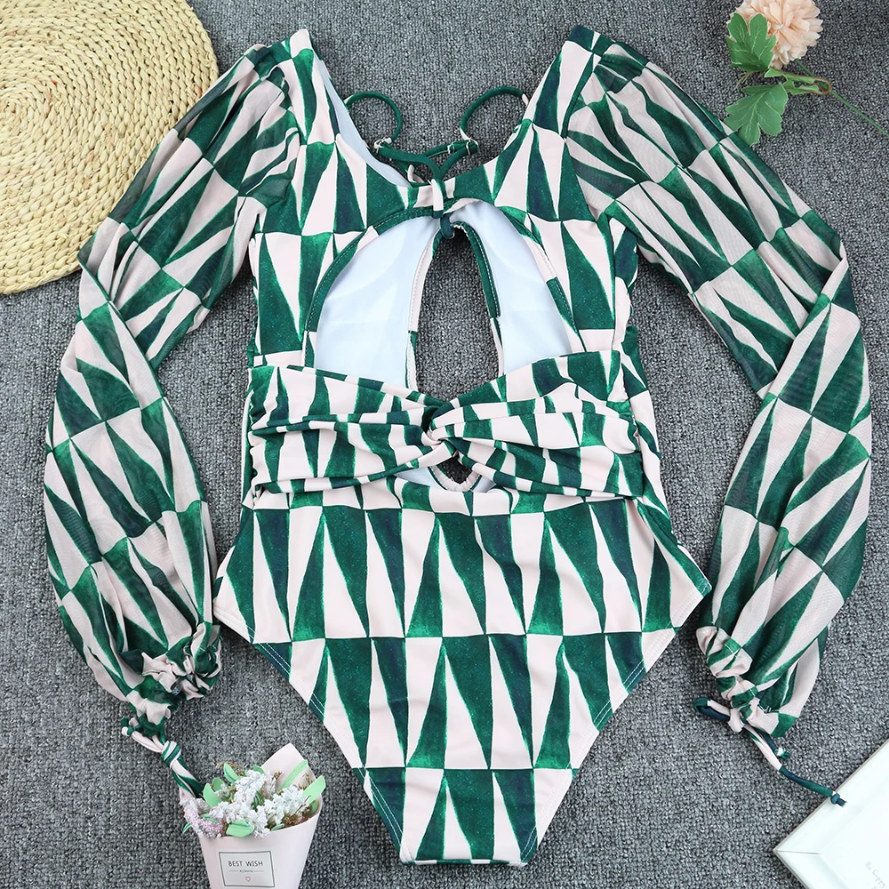 Sexy Bikini One Piece Swimsuit 2025 Vintage Retro Swimwear Women Swimsuit Bathing Suit Beachwear Monokini Female Swimming Suits