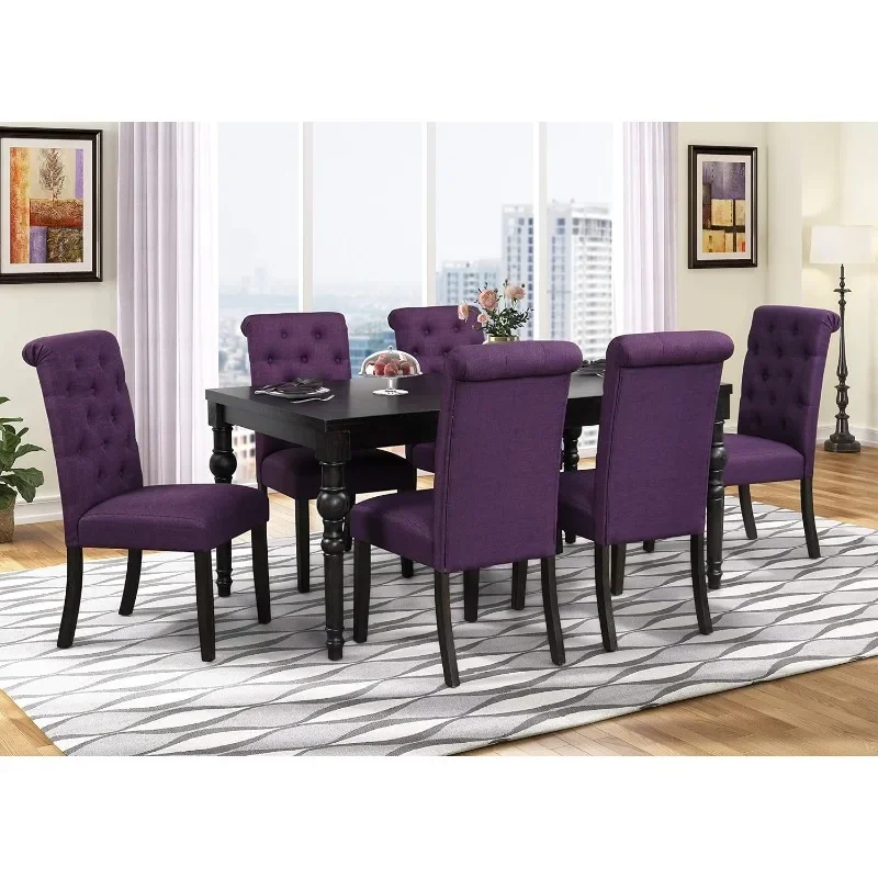 Leviton Urban Style Dark Washed Wood Dining Set Table and Chairs Easy To Assemble