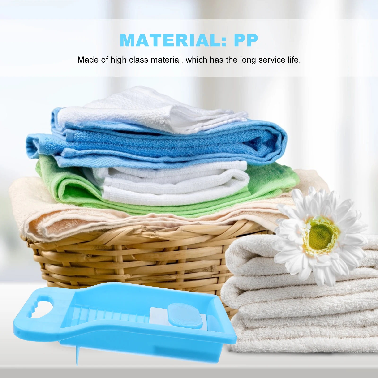 

Labor-Saving Washing Board Durable Clothes Wash Tool For Socks Underwear Small Handle Household Laundry Helper Sock Washboards