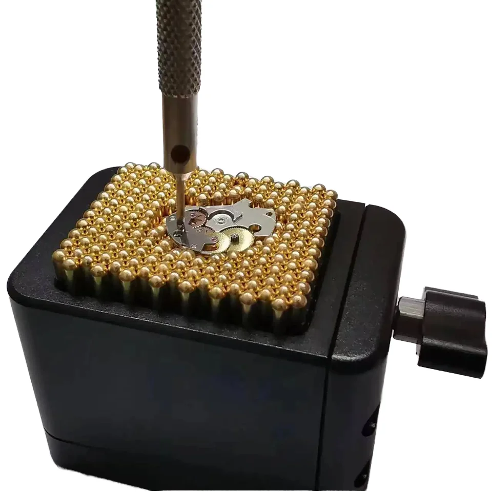 Universal Base  Adjustable Size for Easy MovementMovement Holder for Assisting in Placing Movement Parts