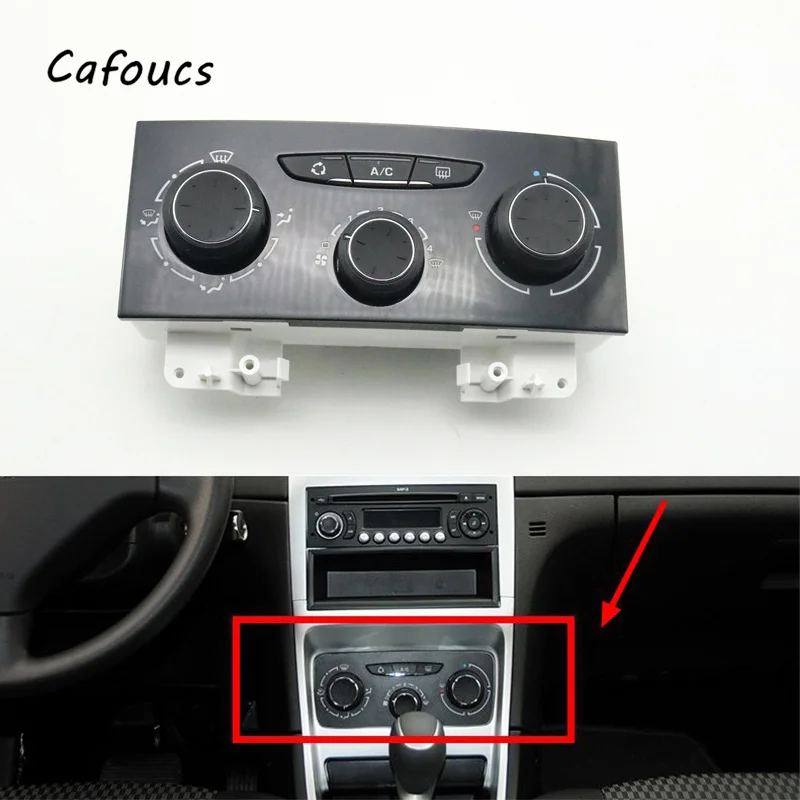 

Car Manual Dashboard A/C Heater /Climate Control Panel Knob Air Conditioner Switch For Citroen C4 Pallas Triumph Peugeot 307