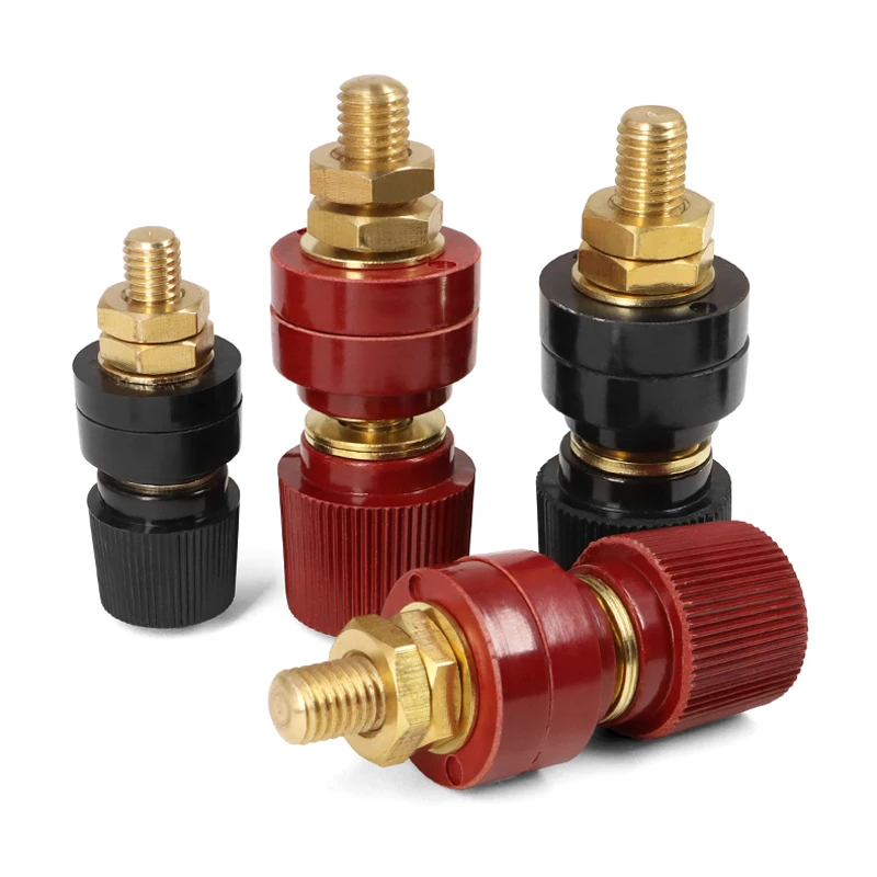 Messing-Bindungsklemmen-Set M6/M8/M10 Hochstrom-Anschlussklemmen für Wechselrichter, Schweißgeräte, Batterien, Verstärker, Lautsprecher – Detail 7