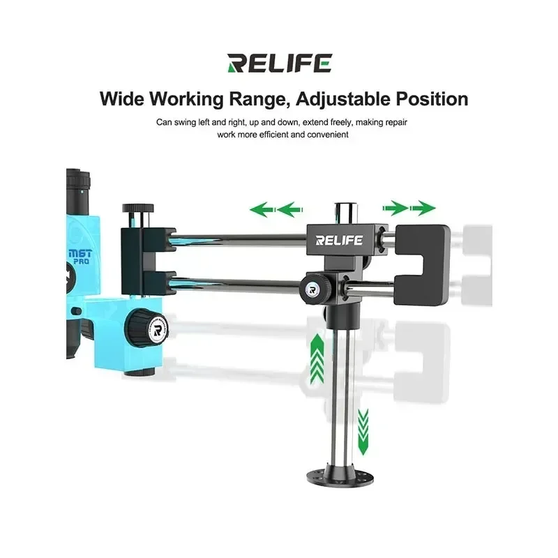 RELIFE MS2 Pro Dual-Bearing Dual-Rod Microscope Stand Rotatable High-Strength All-Metal Construction Microscope Stand