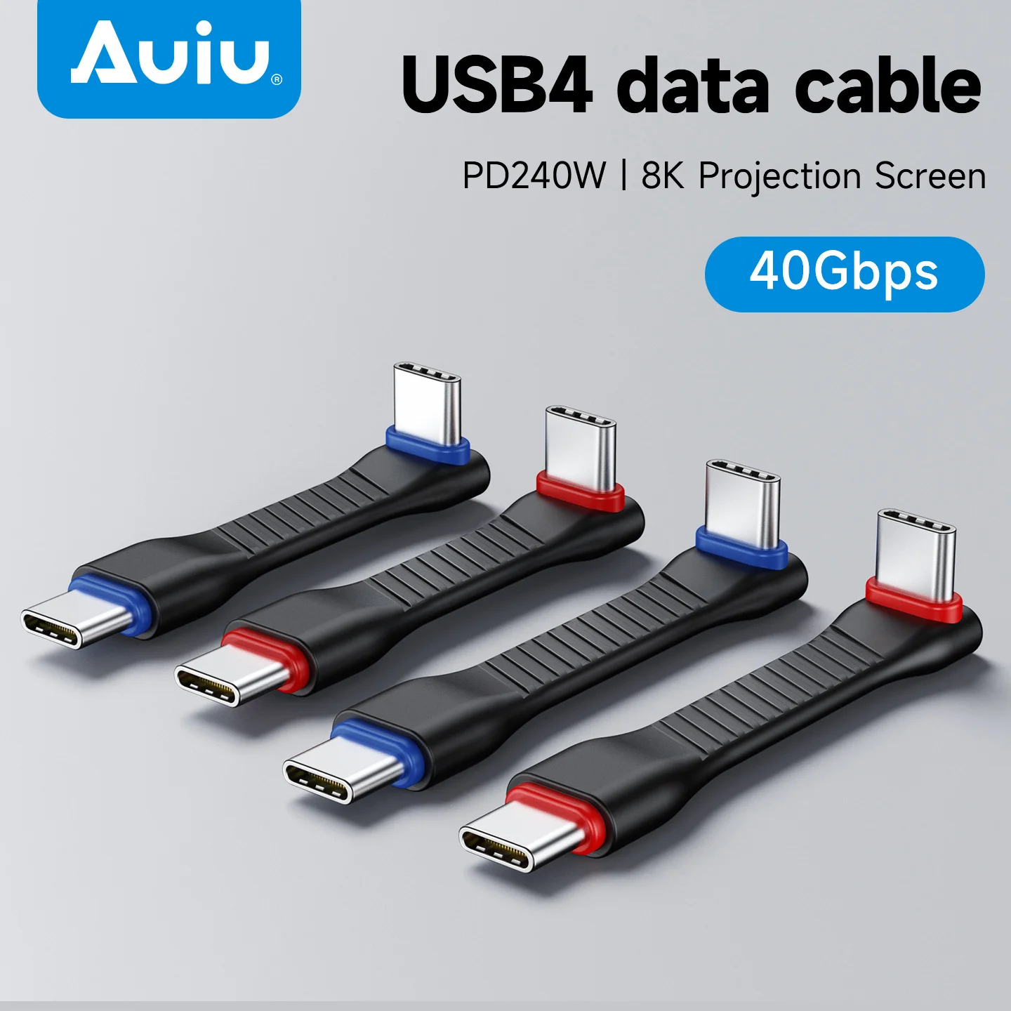 

Auiu USB4 Full-Function Data Cable with 40Gbps Rate, PD 240W One-Stop Data Line, 4K/8K Projection Data Cable for Display