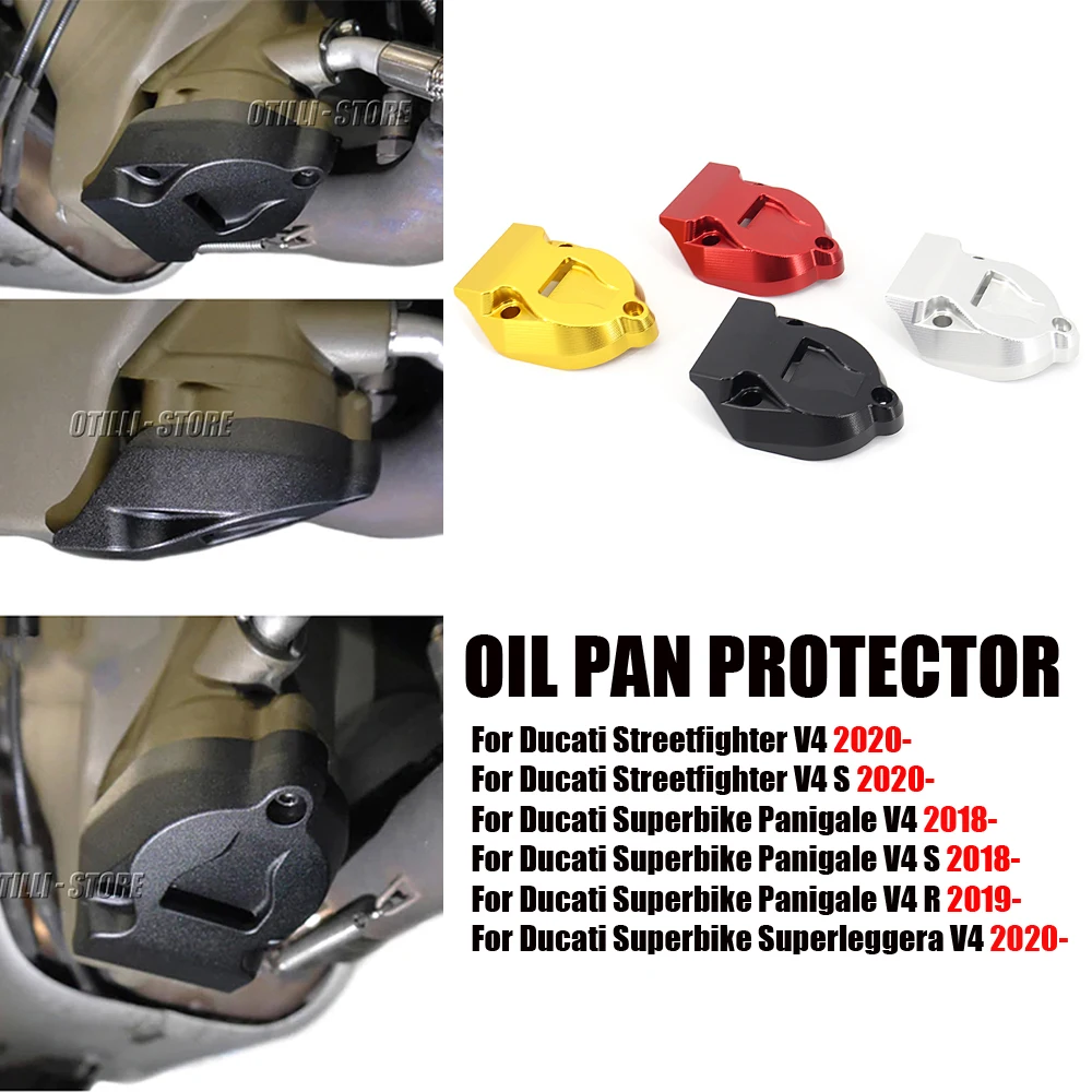 

New STREETFIGHTER V4 S Engine Oil Pan Protective Cover Motorcycle Accessories 4 Colors For Ducati Superbike Panigale V4 V4S V4R