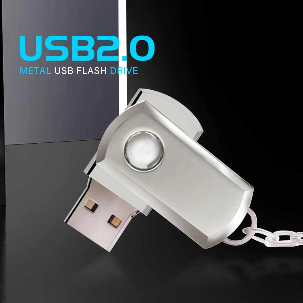 

JASTER Вращающиеся металлические флэш-накопители USB 64 ГБ 32 ГБ 16 ГБ 8 ГБ 4 ГБ Высокоскоростной флэш-накопитель Память в подарок U-диск Подарки Брелок