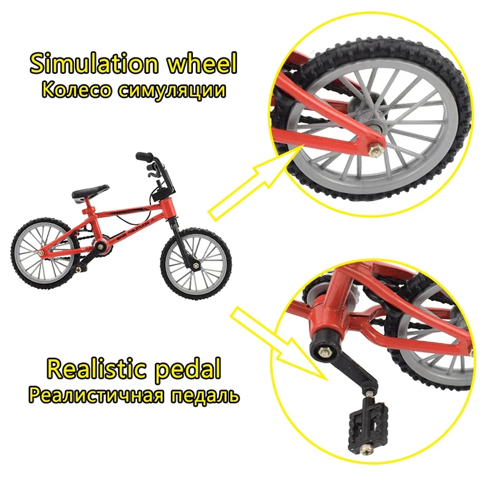 Gioco creativo Regalo per ragazzi Modello Giocattoli per bambini Corda freno Mini Finger Bike Mountain Bike Finger Bmx Bike Mini Bike
