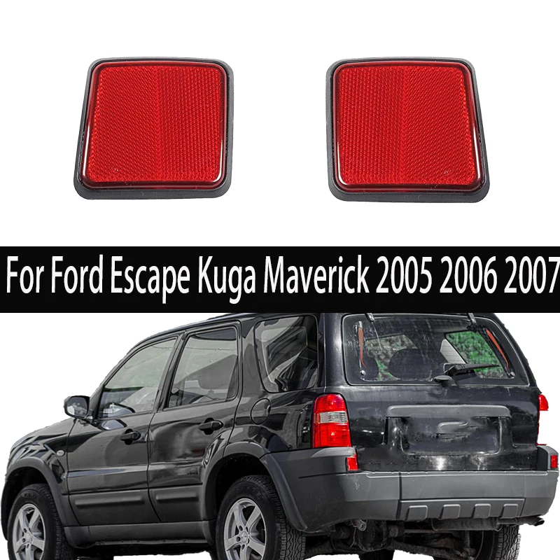 

For Ford Escape Kuga Maverick 2005-2007 Reflector Rear Bumper Light Red Lens Warning Strip 5L8Z17808BA 5L8Z17808A