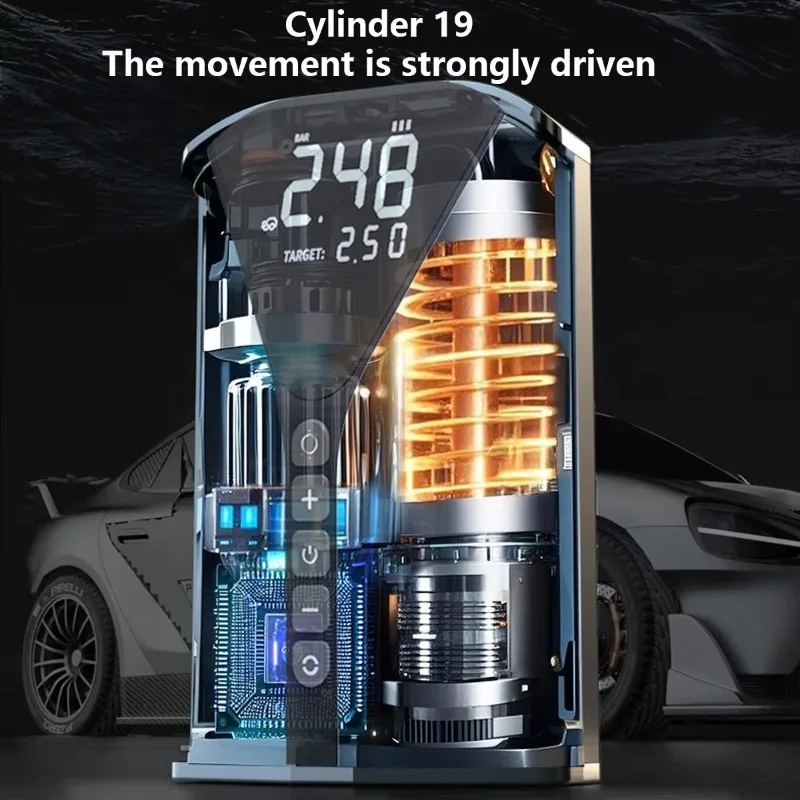 PCMOS luchtcompressor met auto Jump Starter Auto Starter Emergency Jump Booster Starter Bandenpomp Luchtpomp